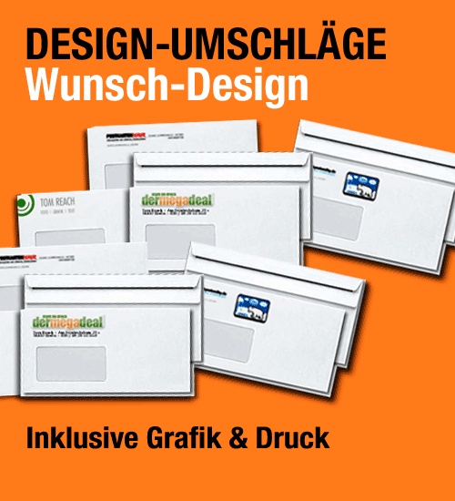 Briefumschlag-Druck inkl. Grafik & Design