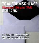 Trauerbriefumschlge DIN lang, Standard