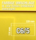 C6/5-Umschläge, Zitronengelb, Intensivgelb, haftklebend