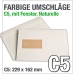 Naturelle cremeweiße C5-Fensterumschläge