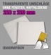 Transparente Umschläge, 220 x 220 mm