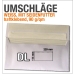 DIN-lang-Seidenfutter-Umschläge, weiß, haftklebend