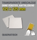 Transparente Umschläge, 125 x 125 mm