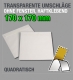Transparente Umschläge, 170 x 170 mm
