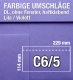 C6/5-Umschläge, Lila, Violett, haftklebend