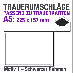 Trauerhüllen, 225 x 157 mm, mit schwarzem Rand