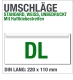 Weiße Umschläge, haftklebend, DIN lang