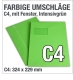 C4-Fenster-Versandtaschen, Grün, Intensivgrün
