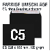Schwarze Umschläge, C5: 229 x 162 mm