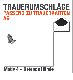 Trauerbriefumschläge, C6, mit betenden Händen