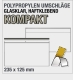 Polypropylen-Kuverts, glasklar, 235 x 125 mm