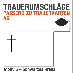 Trauerbriefumschläge, C6, mit schwarzem Kreuz