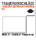 Trauerbriefumschläge, C6, mit schwarzem Dreifach-Rahmen