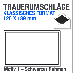 Trauerumschläge, 120 x 189 mm, mit schwarzem Rahmen