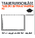 Trauerkuverts, C6, schwarzer getuschter Rahmen, dick