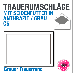 Trauerkuverts, C6, grauer Rahmen und graues Seidenfutter
