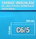 C6/5-Umschläge, Blau, Intensivblau, haftklebend