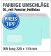 Fensterumschläge, DIN lang, Himmelblau, Hellblau