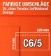 C6/5-Umschläge, Orange, haftklebend