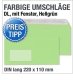 Fensterumschläge, DIN lang, Hellgrün