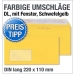 Fensterumschläge, DIN lang, Gelb, Schwefelgelb