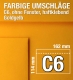 C6-Umschläge, Gelb, Goldgelb