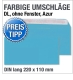 Briefumschläge, DIN lang, Blau, Azurblau