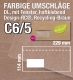 Recycling-Braune Umschläge mit Fenster, Design-RC®, C6/5: 229 x 114 mm