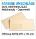 Fensterumschläge, C6/5, Chamois, Cremeweiß