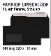 Schwarze Fensterumschläge, DIN lang: 220 x 110 mm