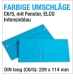 Fensterumschläge, C6/5, Blau, Intensivblau