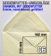 C6-Umschläge Chamois mit Seidenfutter, nassklebend