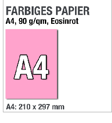 A4-Papier, Eosinrot, Rosa