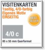 Druck von Visitenkarten, 1-seitig, 4/0c, Querformat