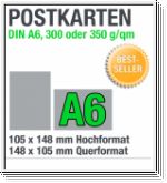 Druck von A6-Postkarten, 148 x 105 mm