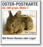 Oster-Postkarten mit Osterhasen