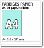 A4-Papier, Hellblau, Babyblau