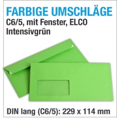 Fensterumschlge, C6/5, Grn, Intensivgrn