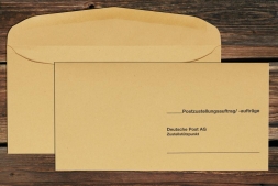 Zustellungshlle KO 120235 mm  nassklebend, Post, fr Postzustellungsauftrag