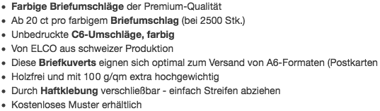 Grüne C6-Briefumschläge mit Haftklebestreifen