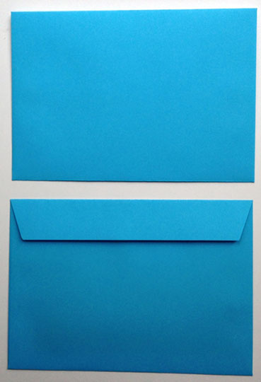 Blaue Umschläge, Kuverts blau, blaues, Intensivblau