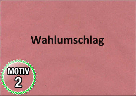 Wahlumschläge - Motiv 2