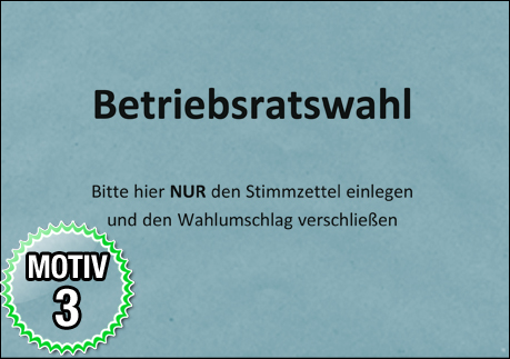 Betriebsratswahl - Bestellen Sie Stimmzettelumschläge für die Wahl und Briefwahl hier