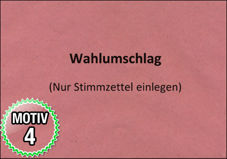 Wahlumschläge - Motiv 4