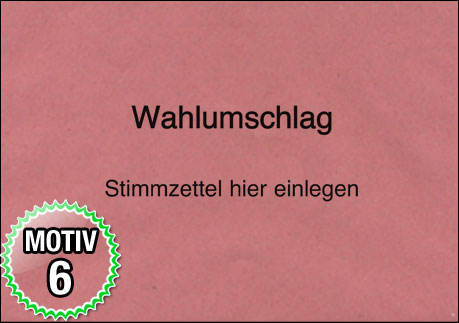 Wahlumschläge - Motiv 6