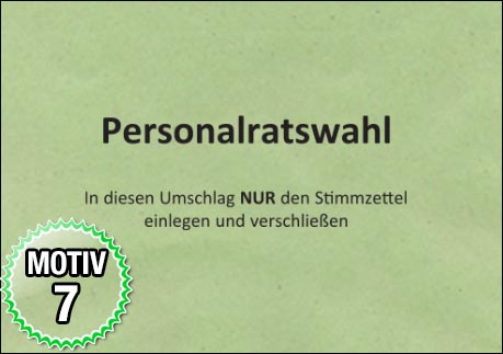 Motiv 7 - Wahlumschläge - Personalratswahl