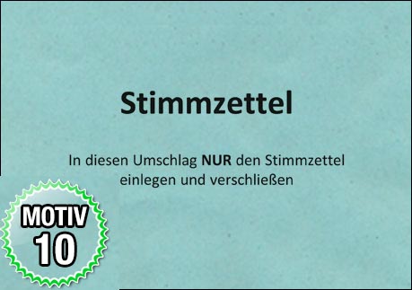 Motiv 10 - Stimmzettelumschlag